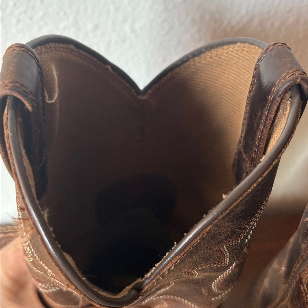 Ariat Brown Leather Cowboy Boots - Picture 5 of 6